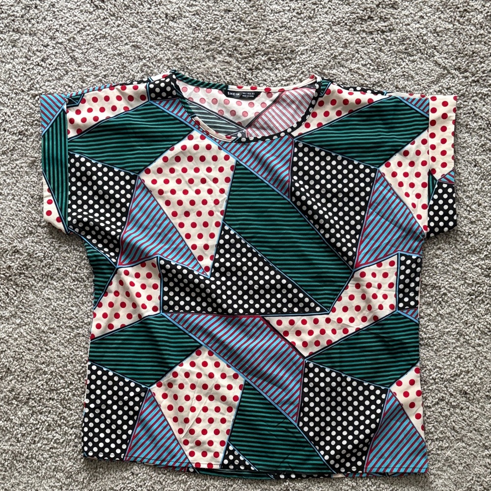 Colorful Geometric Kids Shirt
